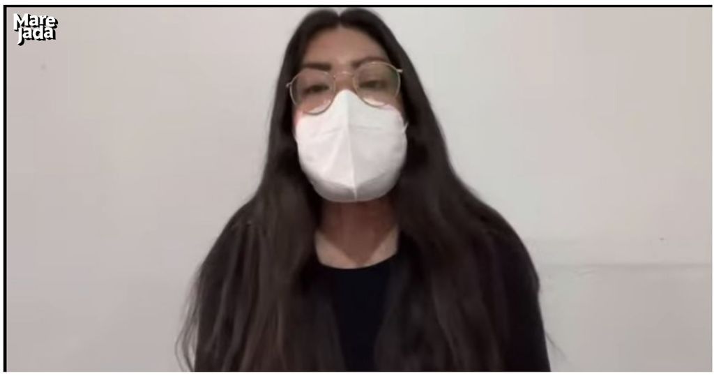 El 9 de septiembre de 2019, María Elena Ríos fue atacada con ácido afuera de su casa en Huajuapan de León, en Oaxaca. FOTO: Captura de pantalla (video completo https://youtu.be/VPEr7zPJcDE).